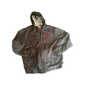 MV Sport Indiana University Black Hooded Jacket S